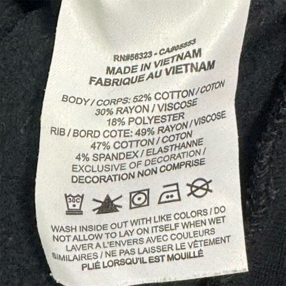 Nike Black 1/4 Zip Pullover Sweatshirt Women’s 1X Houndstooth Trim Swoosh Logo - Picture 4 of 4